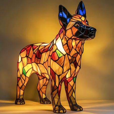 Handgemachte Hunde Lampen
