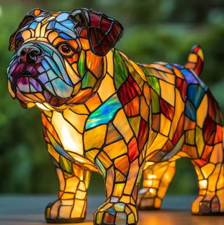 Handgemachte Hunde Lampen